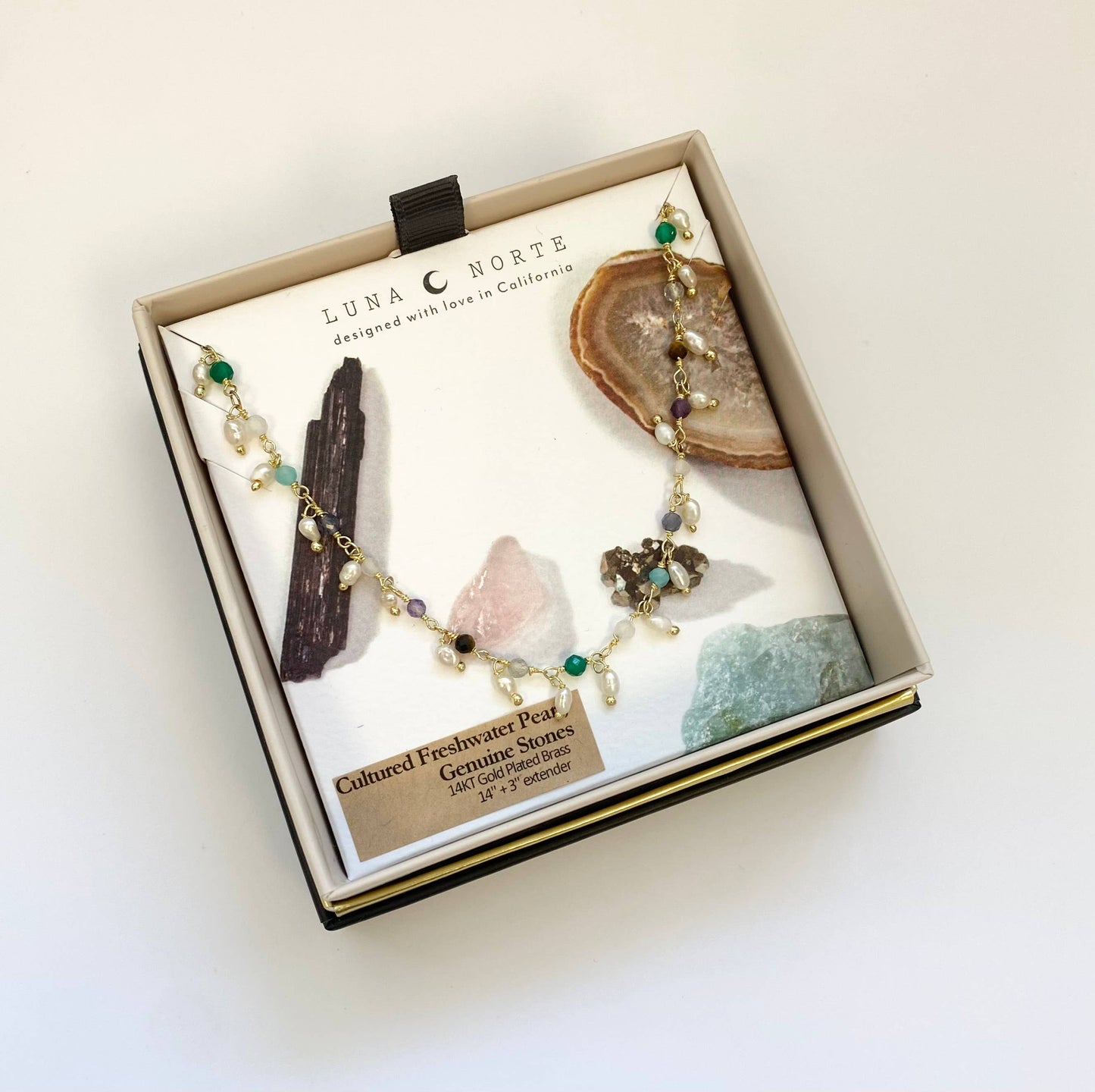 Lily of the Valley Collar Necklace | Pastel Multistone