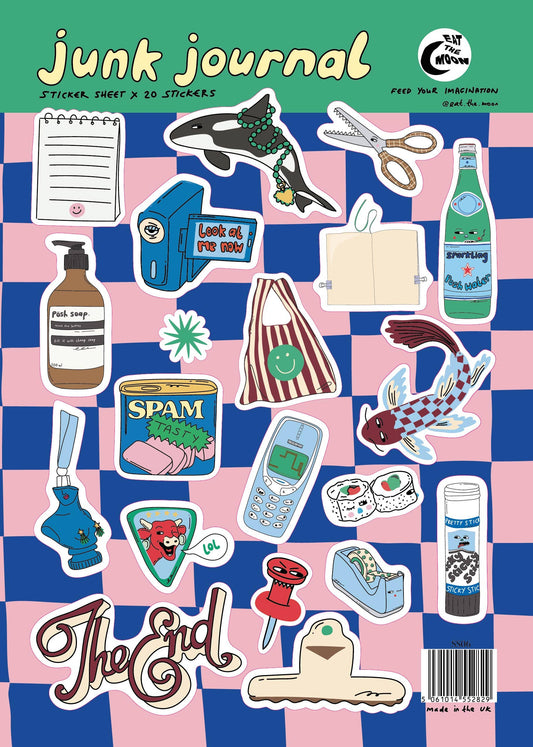 Junk Journal | A5 Sticker Sheet