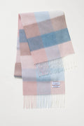 Lambswool Scarf | Seashell Check