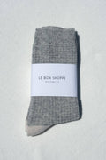 Wool Waffled Socks | Stone Cream