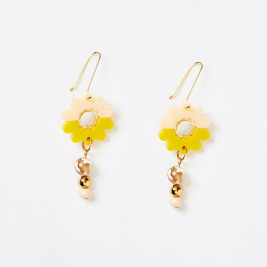 Magnolia Drop Earrings | Yellow