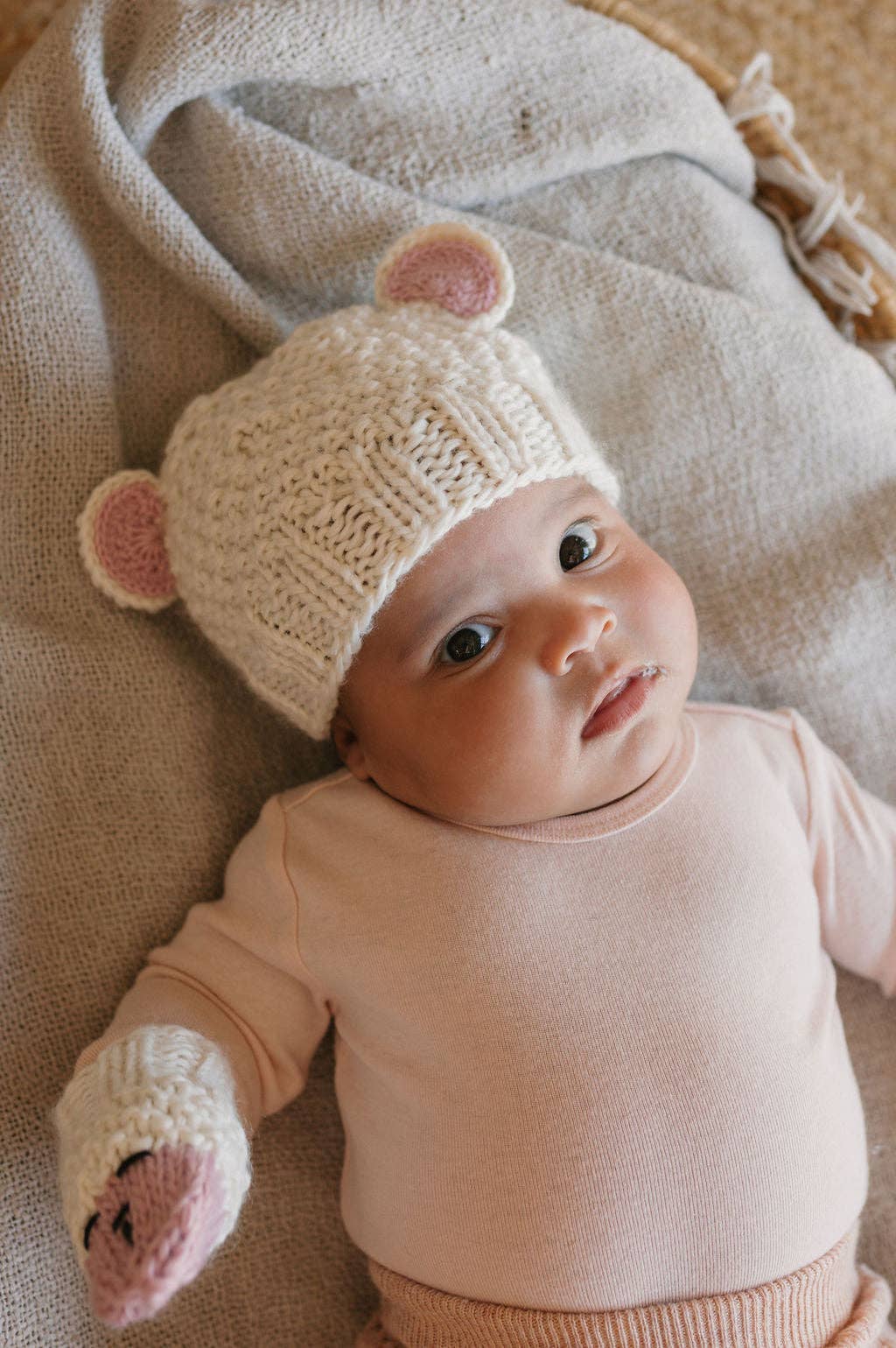 Bear Beanie | Cream