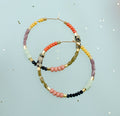Meg beaded hoops