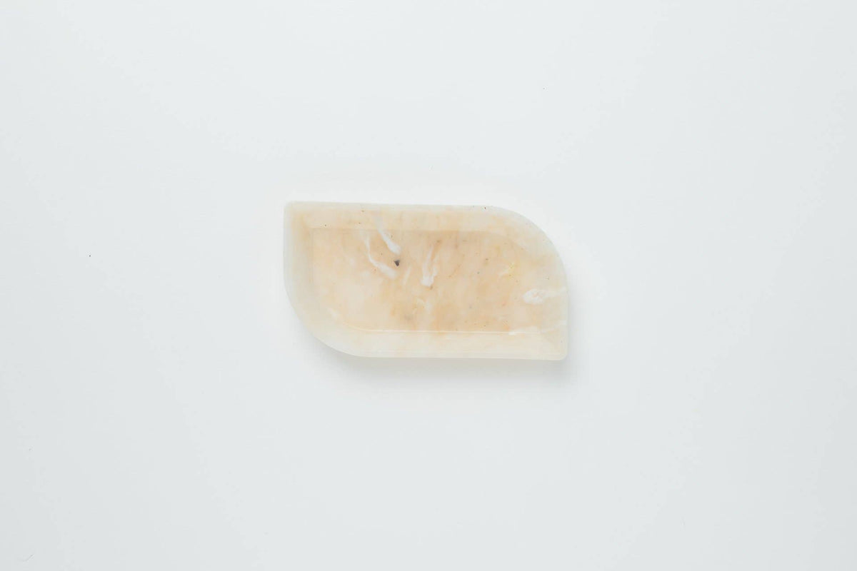 Leaf Trinket Tray | White