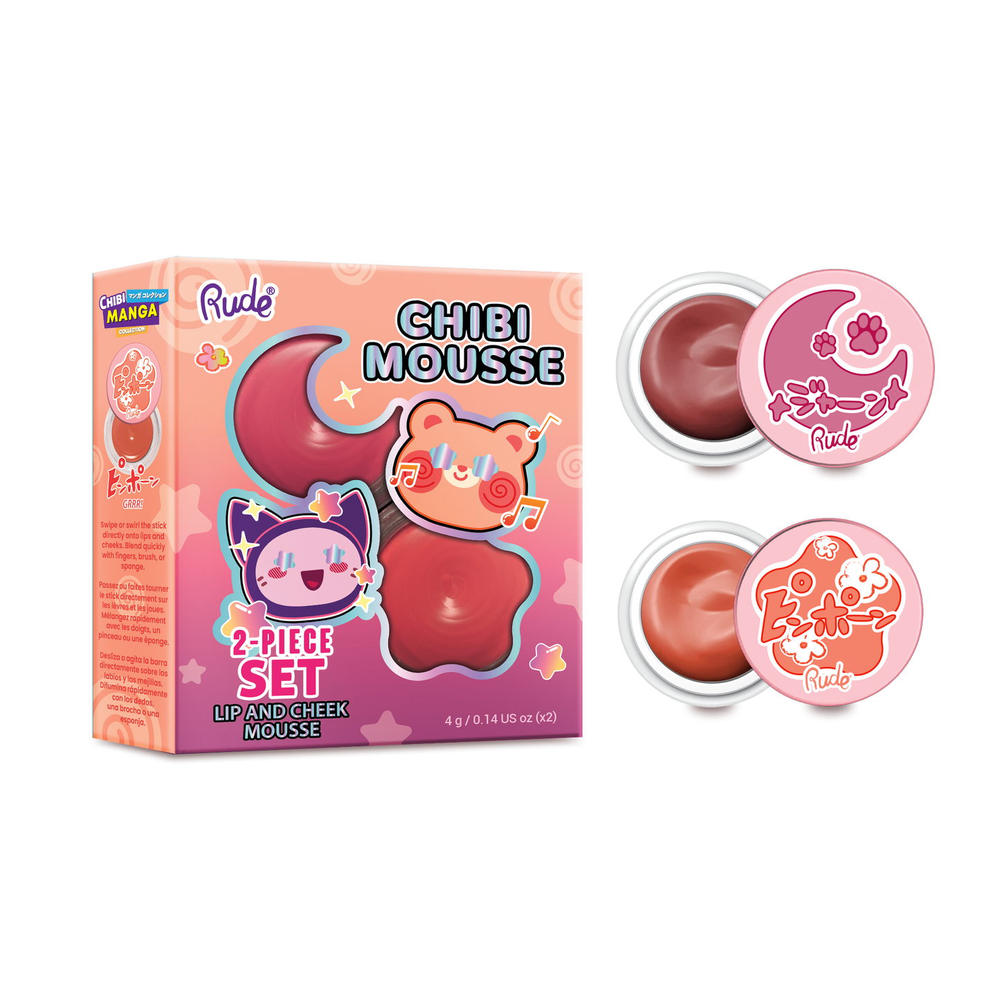 Chibi Mousse Duo Set | Fuzzy Tada