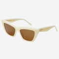 Siena Cat Eye Sunglasses | Milky White