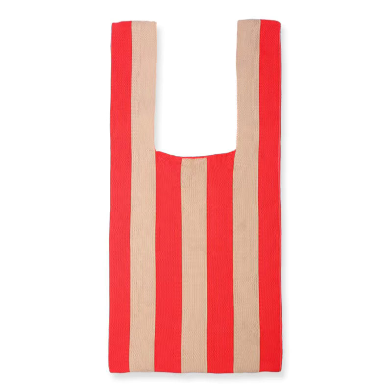 Knit Tote Bag  | Assorted Stripe Colours