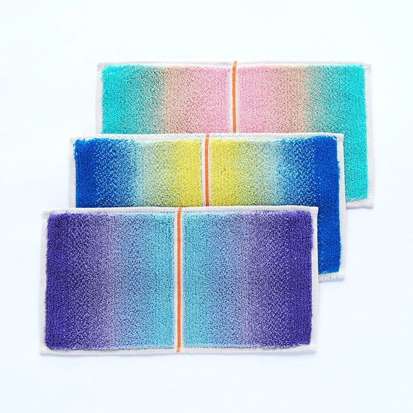 Set of 3 Face Towel | Rainbow Ombre