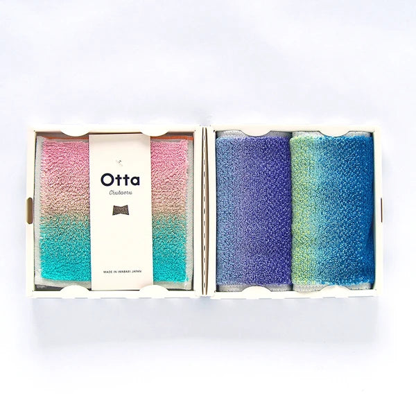 Set of 3 Face Towel | Rainbow Ombre