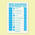 Melbourne Weather Single Magnet