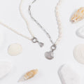 Freshwater Pearl  Split Chain Necklace | various colours