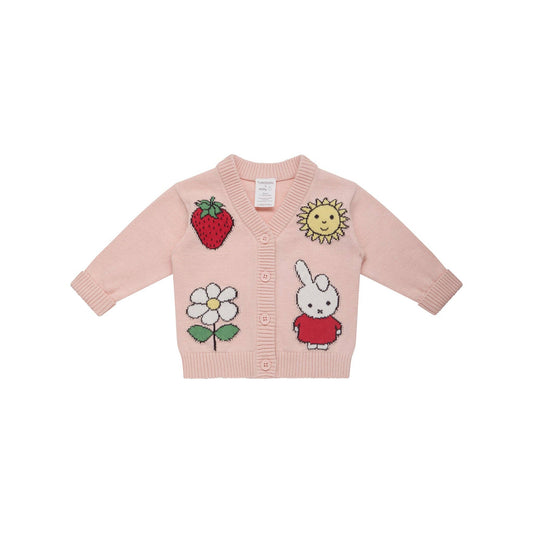 Miffy Knit Cardigan | Soft Pink