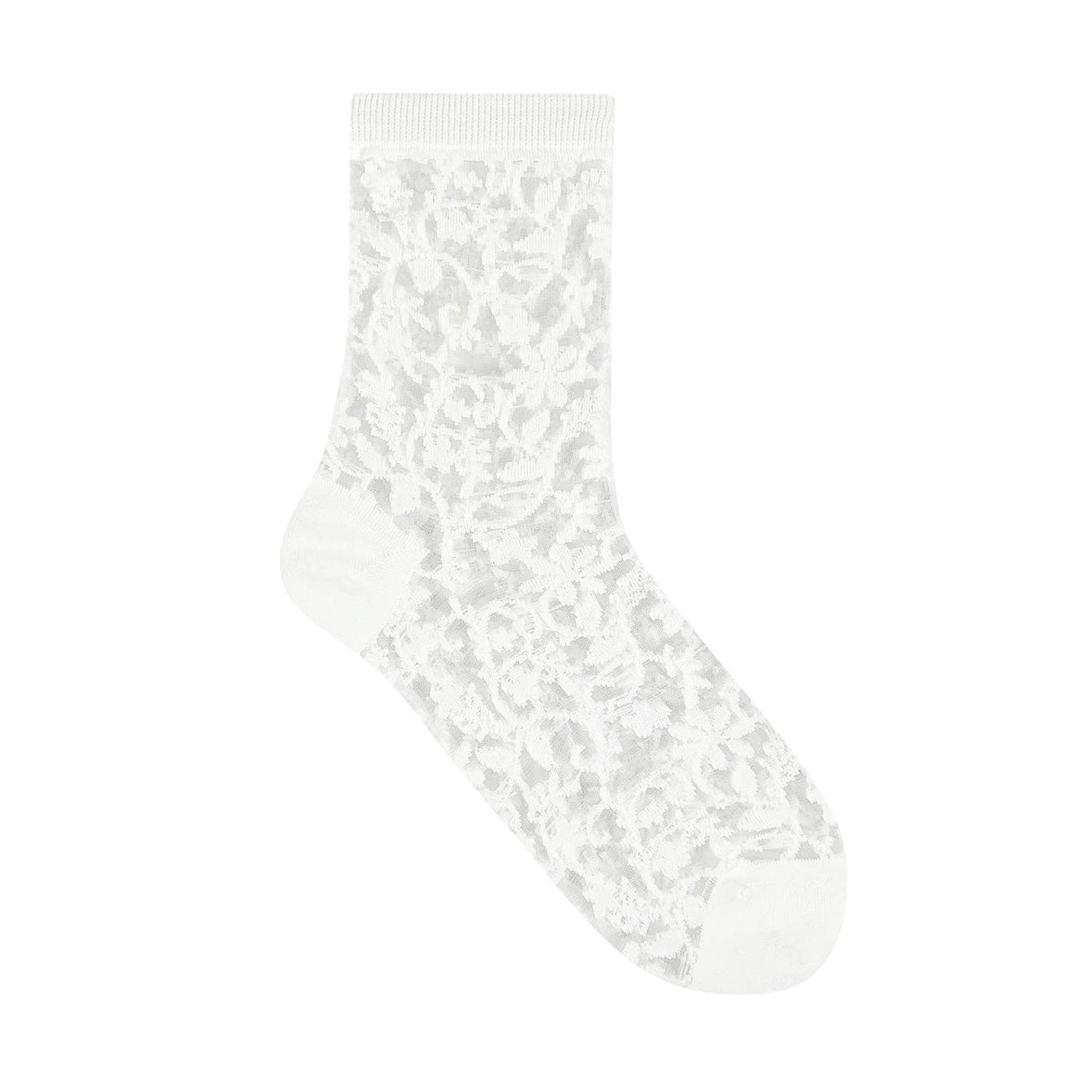 Women's Crew Sock | Sheer Patterned