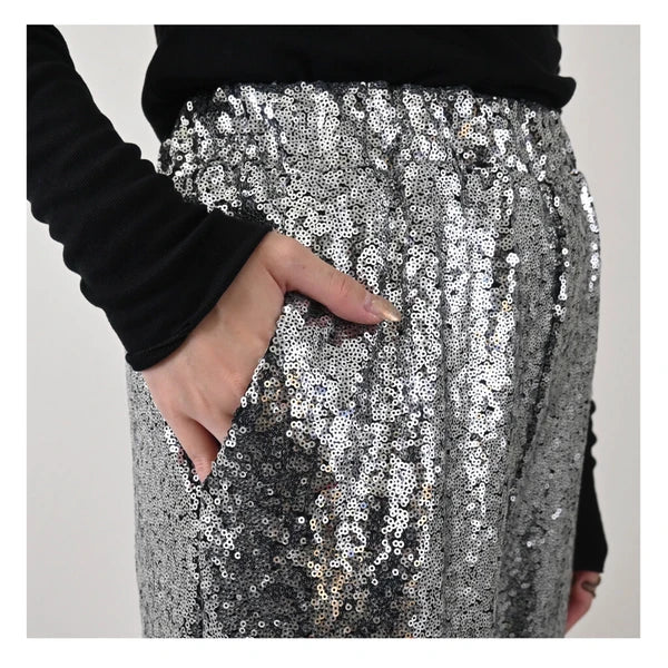 Silver Sequin Pant