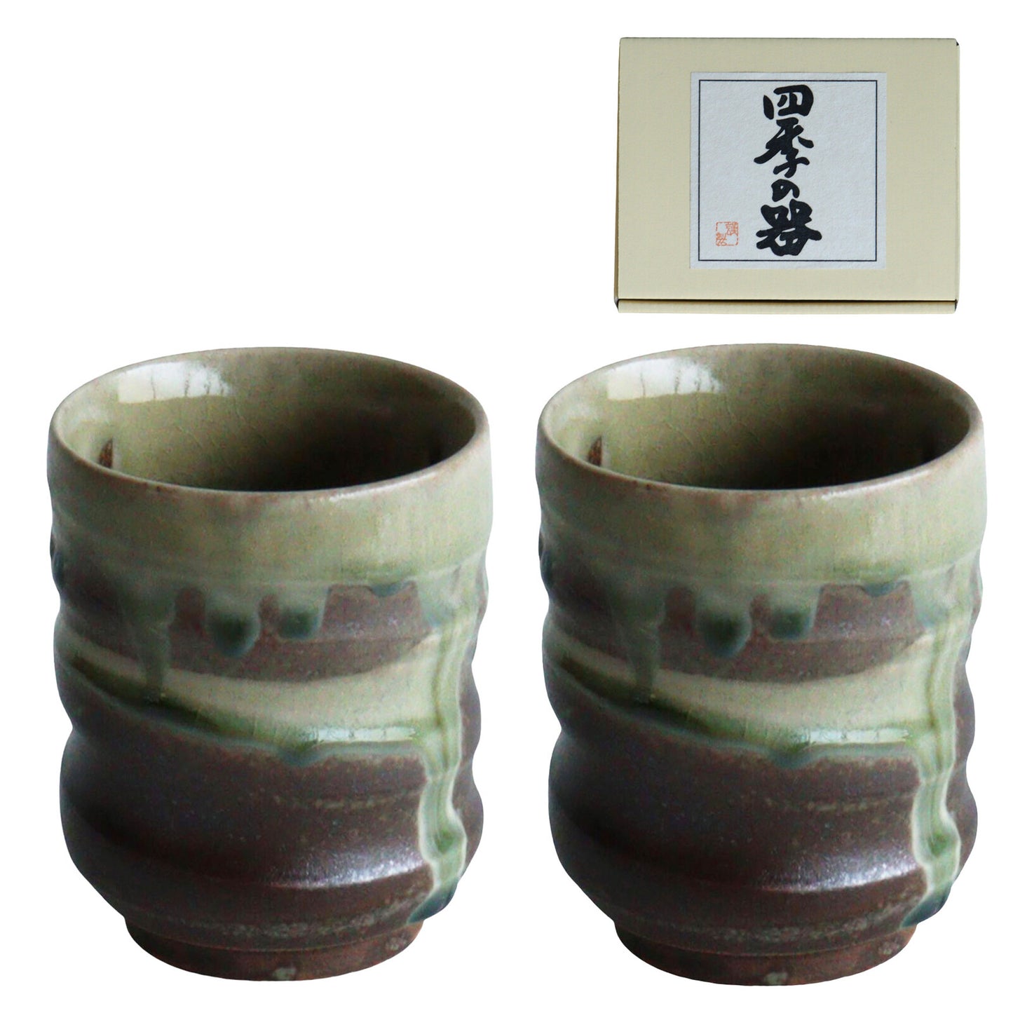 Minoware Teacup Set of Two | Green