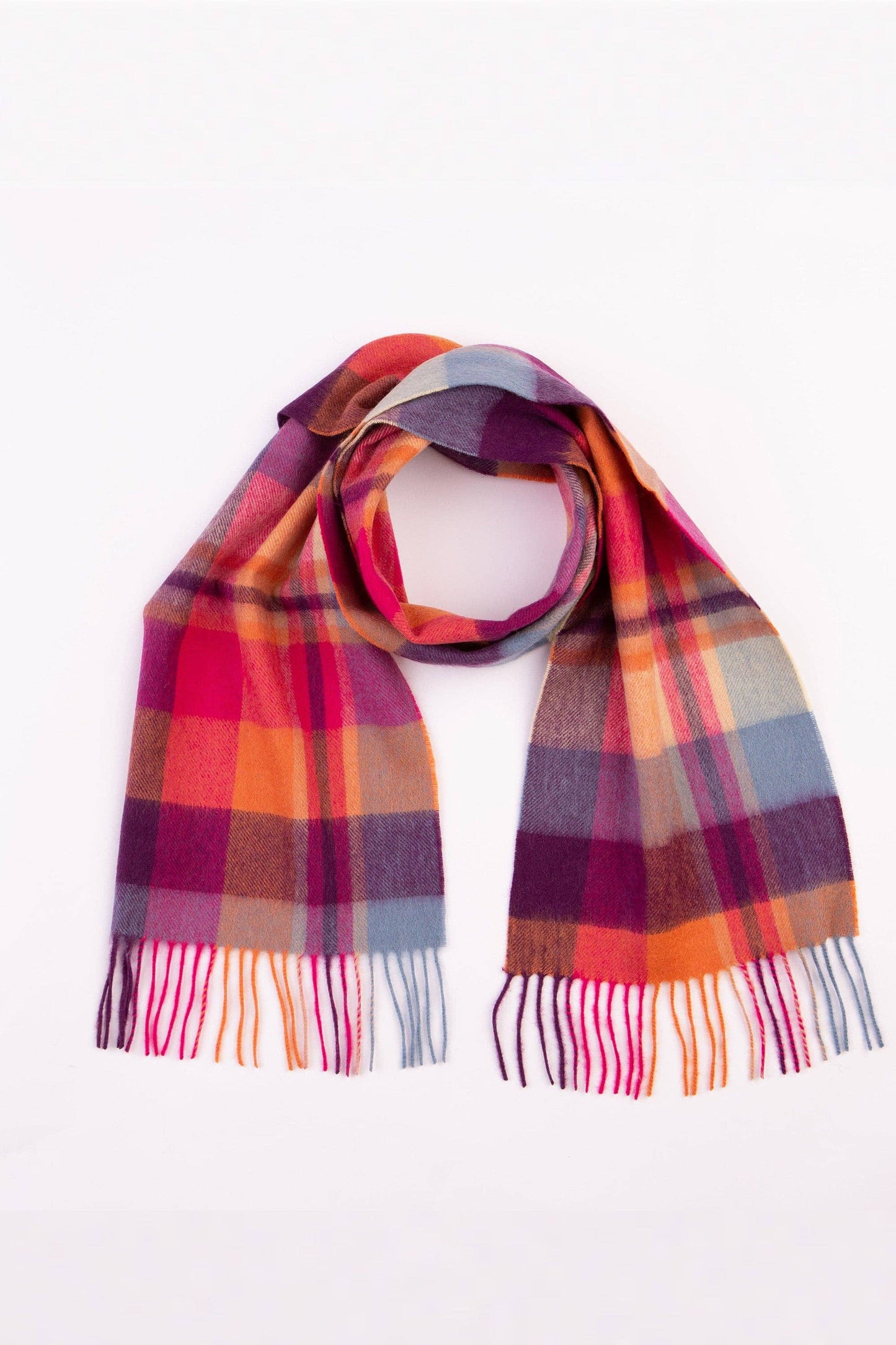 Lambswool Scarf | Orient Ginger Check