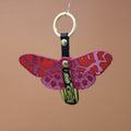 Statement Butterfly Key Fob | Orange / Holographic