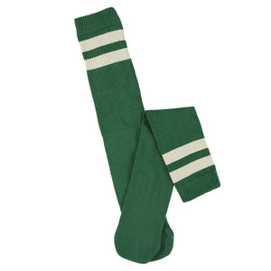 Unisex Tube Socks | Green & Ecru