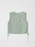 Dunn Top | Sleeveless Plisse Blouse
