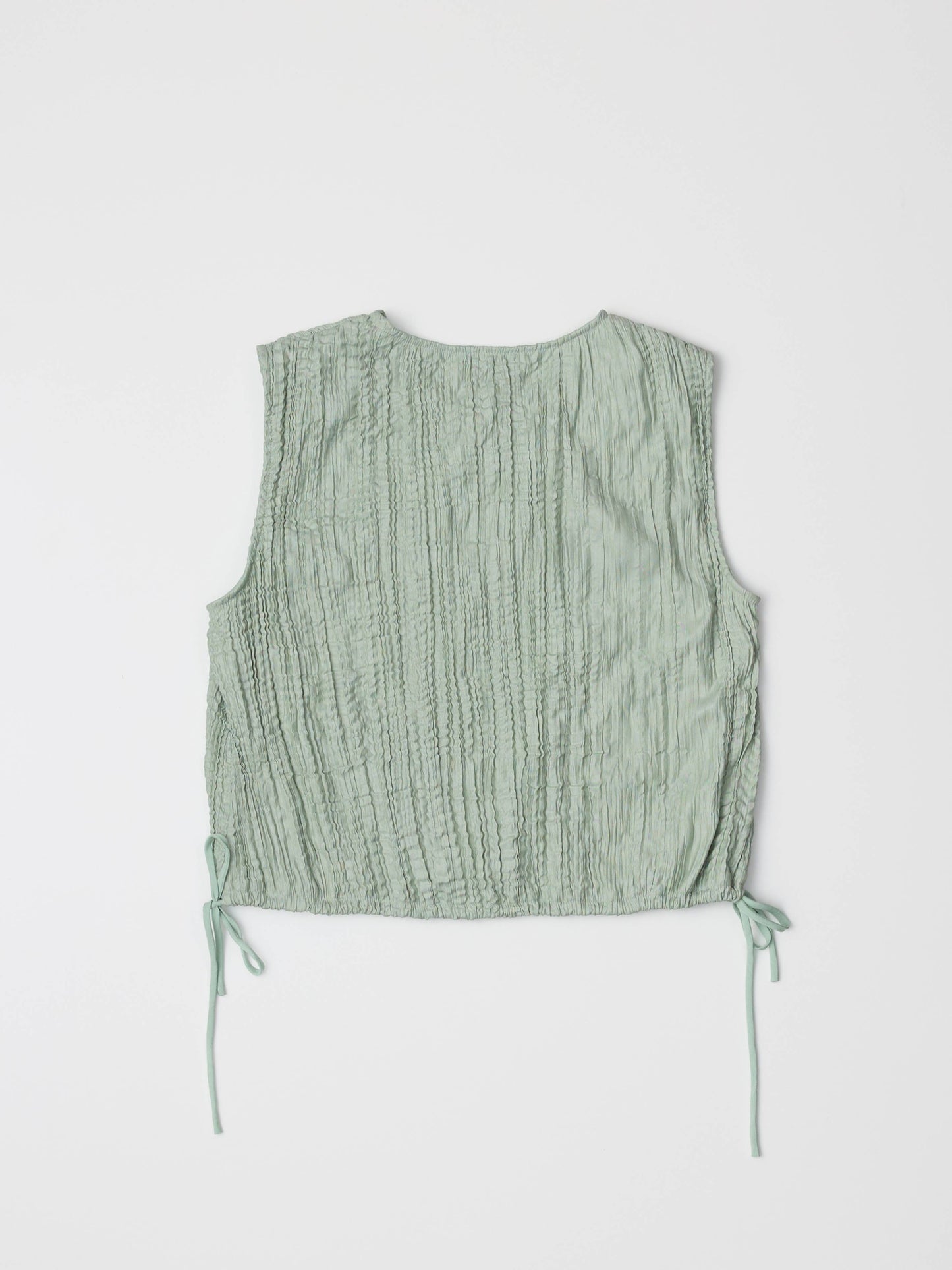 Dunn Top | Sleeveless Plisse Blouse
