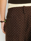 Wide-Leg Trousers | Polka Dot Fringe