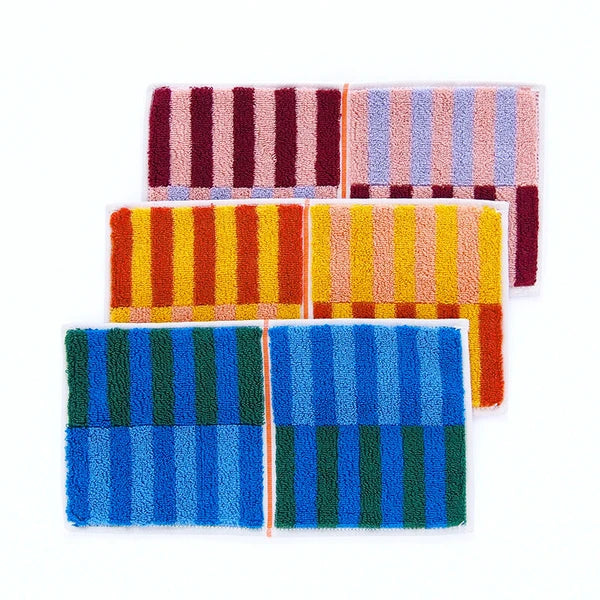Set of 3 Face Towel | Stripe