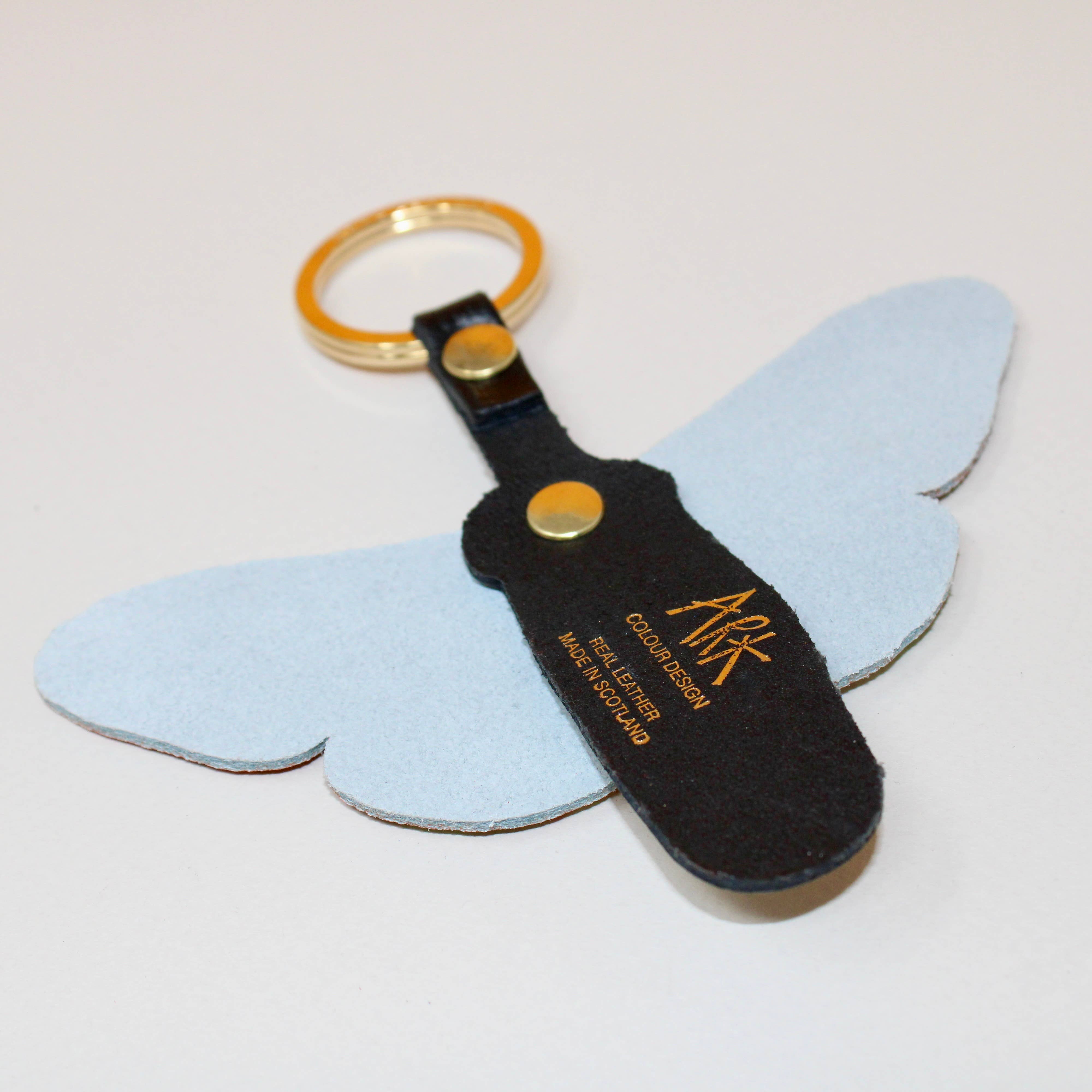 Statement Butterfly Key Fob | Orange / Holographic