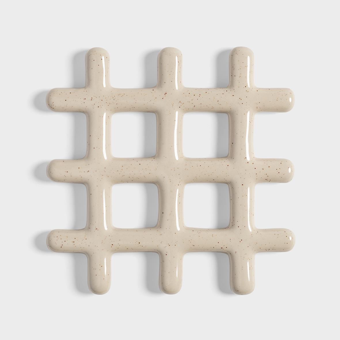 Trivet Grid | Speckle Beige