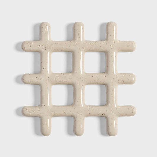 Trivet Grid | Speckle Beige