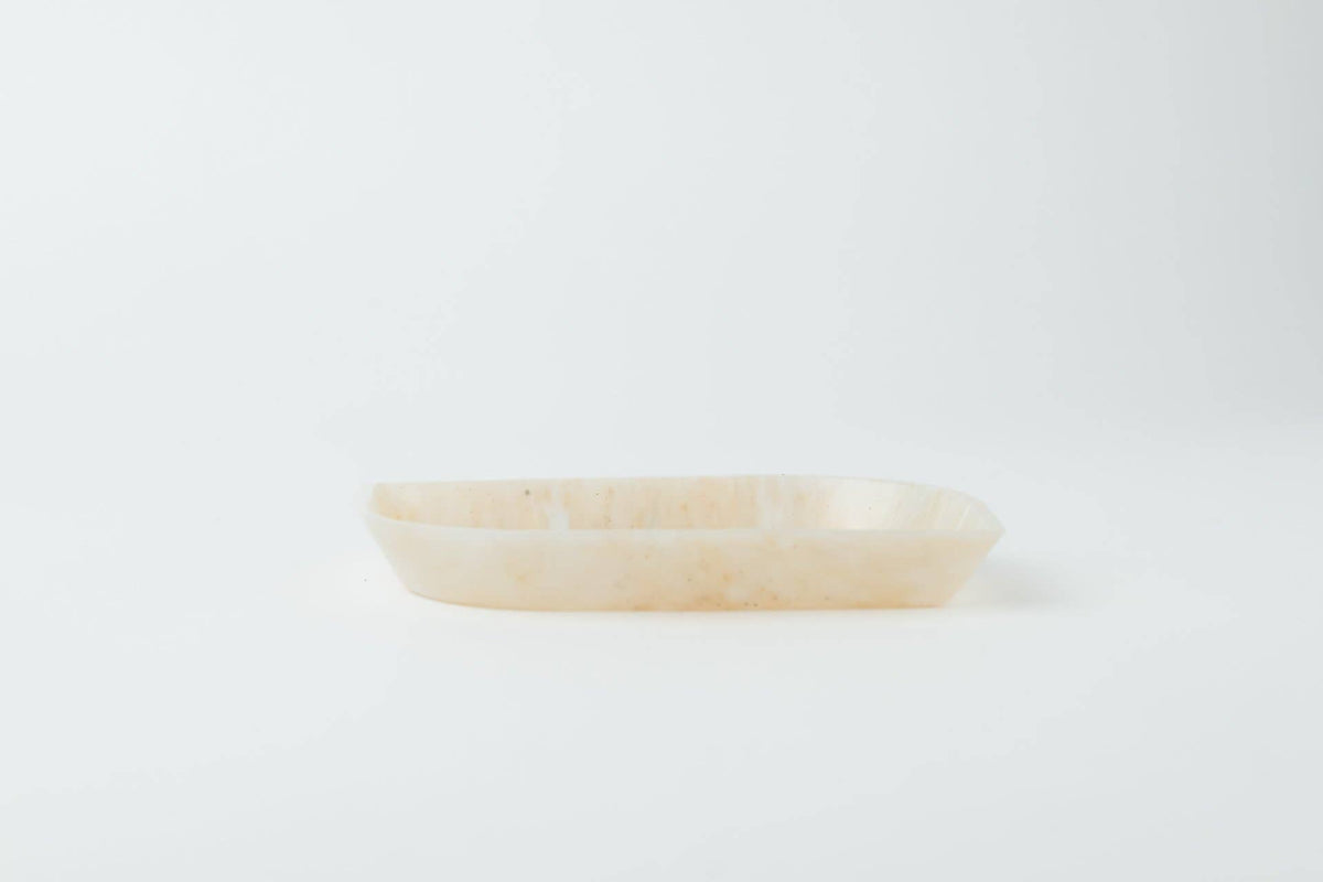 Leaf Trinket Tray | White