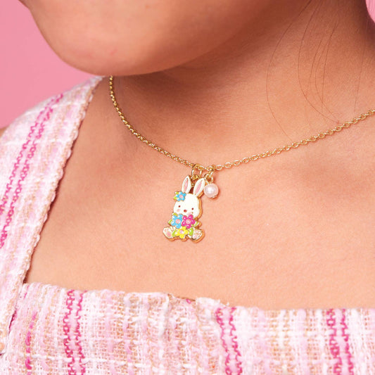 Sweet Petite Necklace | Easter Bunny and Blooms