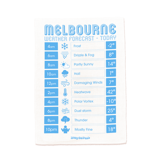 Melbourne Weather Tea Towel