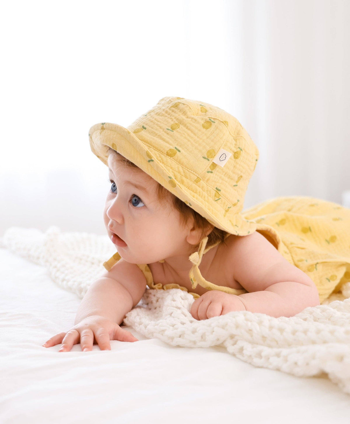 Cotton Muslin Bucket Hat | Lemons
