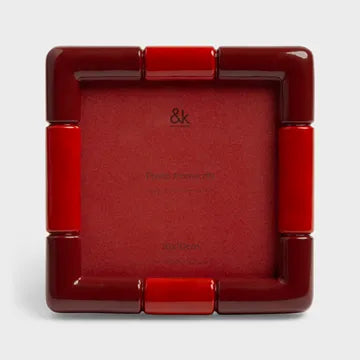 Rift Photo Frame | Square Burgundy