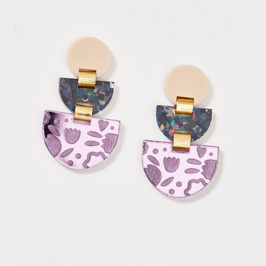 Boat Earrings | Black