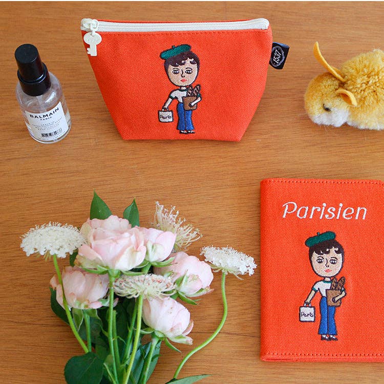 Boat Pouch Small | Embroidered Character Series