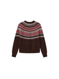 Fair Isle Knit Cardigan | 100% Wool