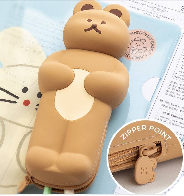 3D Soft Bear Pencil Case