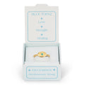 Birthstone Signet Ring | December - Blue Zircon