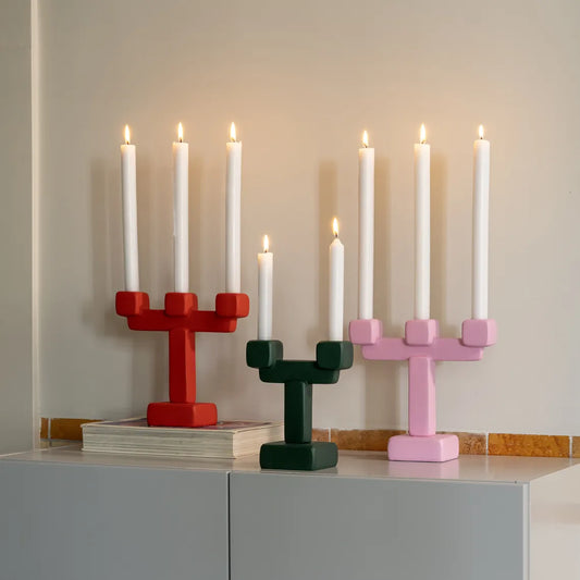 Chunk Candle Holder | Pink - Large