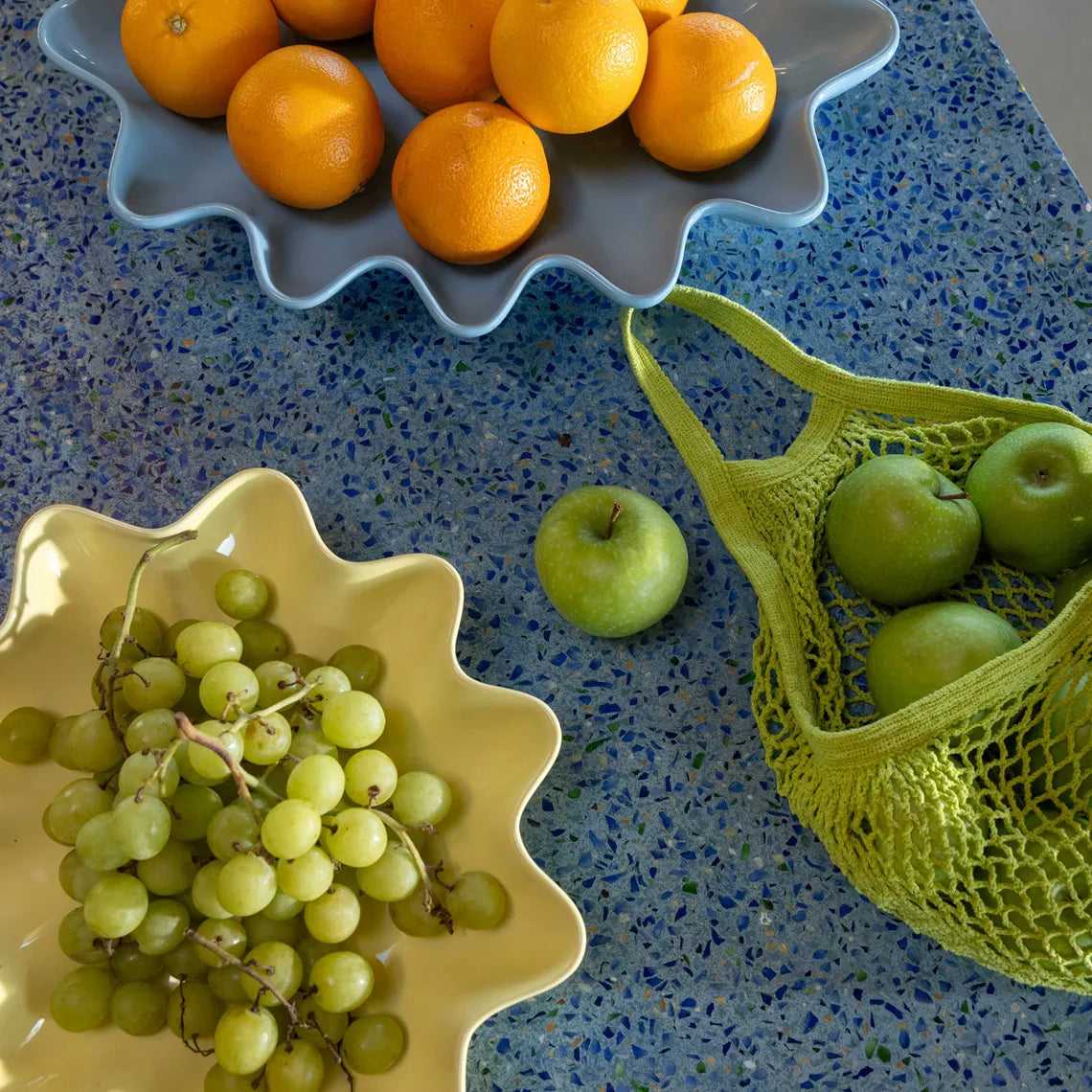 Oval Bowl Sun | Ice Blue