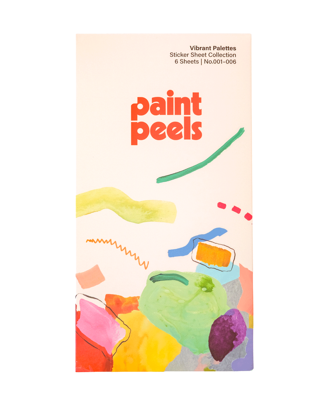 Paint Peels Sticker Sheet Collection | Vibrant Palettes Pack