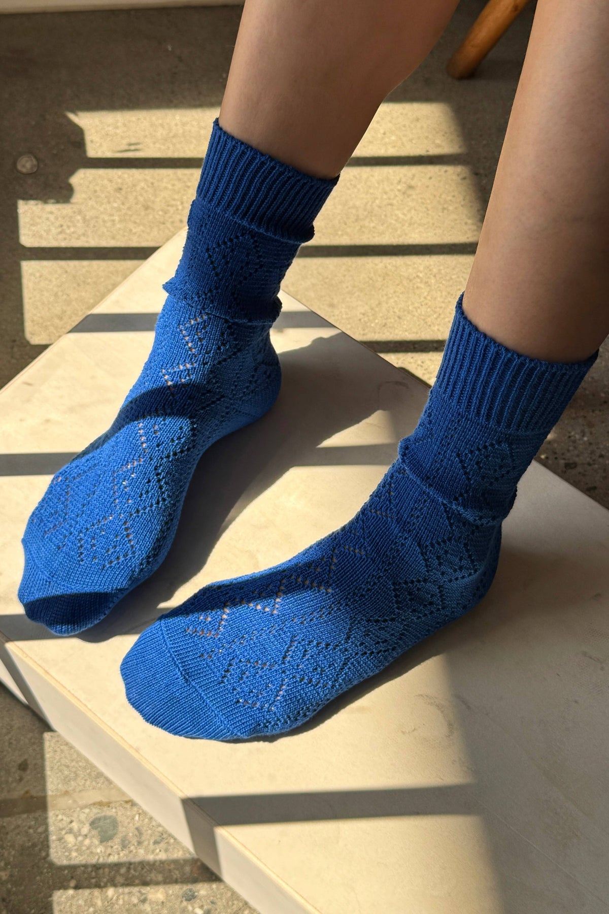 Modal Eyelet Socks | Various Colours