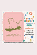 Vinyl Sticker | Sk8 Cat