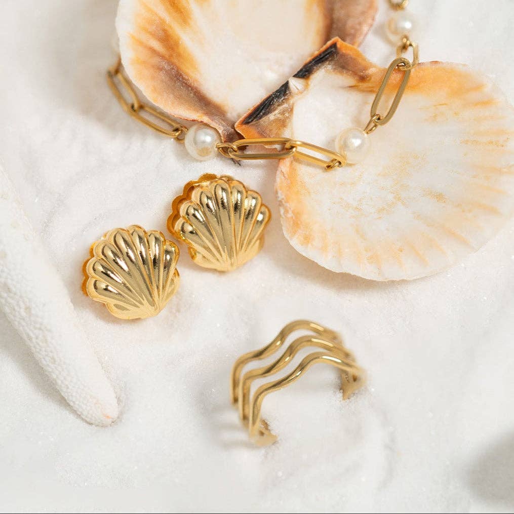 Pearl Paperclip Chain Bracelet