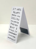 Write Poetry | Magnetic Bookmark x David Shrigley