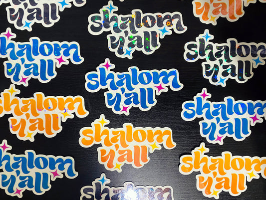 Shalom Y'all | Vinyl Sticker