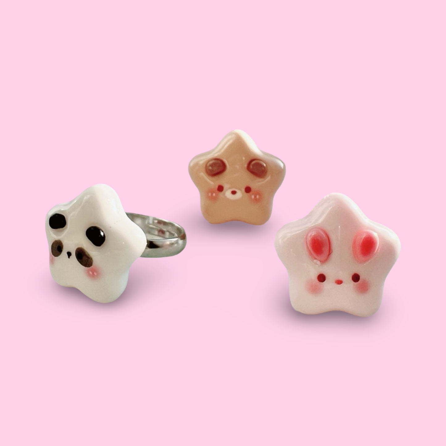 Star Animal Ring | Bunny, Bear & Panda