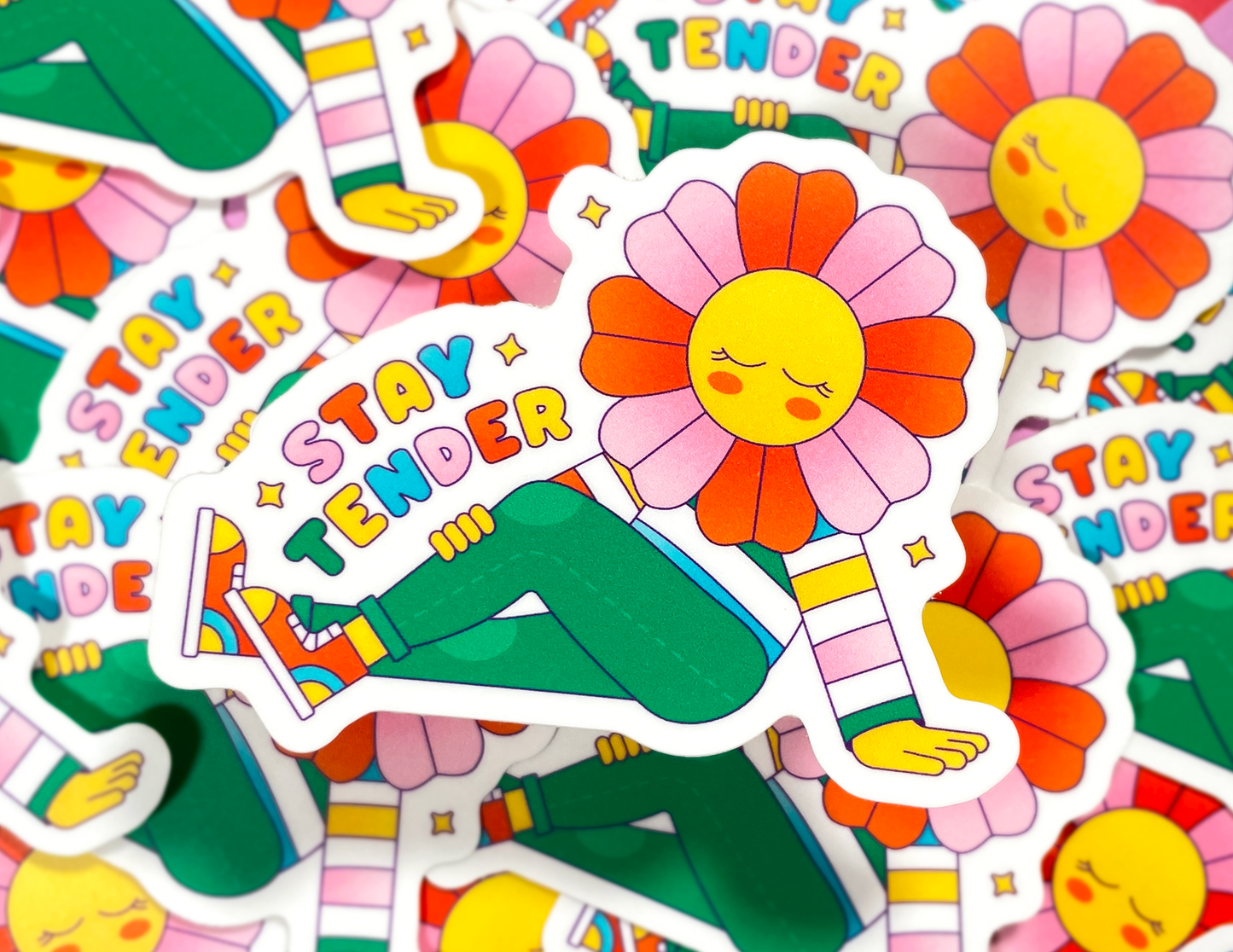 Stay Tender Flower | Vinyl Sticker