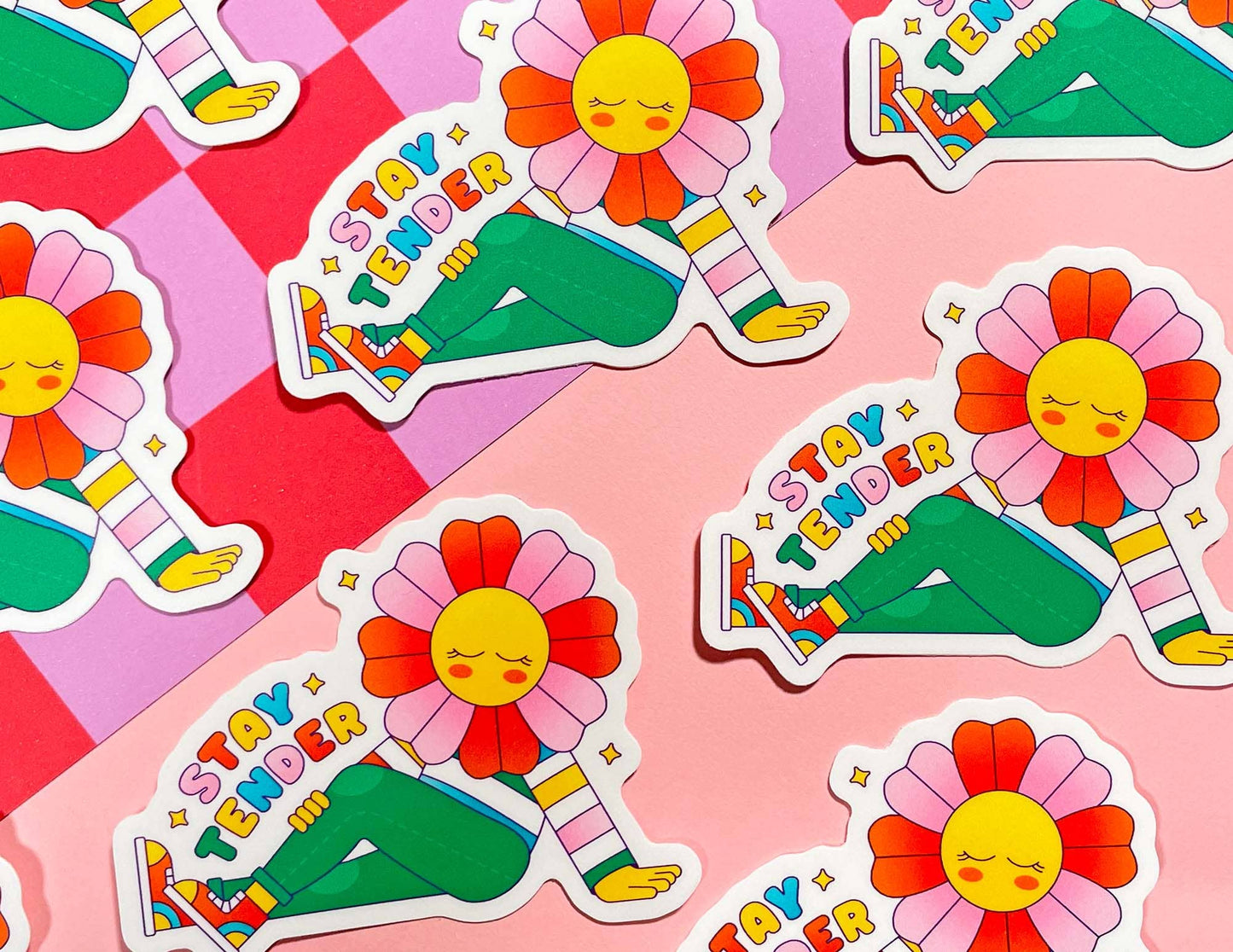 Stay Tender Flower | Vinyl Sticker